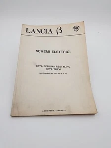 Manuale officina Lancia Beta Berlina e Trevi schemi elettrici assisitenza tecnic - Foto 1 di 24