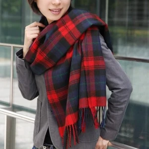 Lochcarron of Scotland Large Stole Tartan Check Scarf Color MacLachlan NEW - Picture 1 of 5