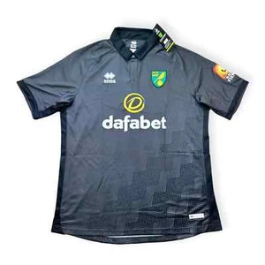 Norwich City Trikot Gr. 3XL - 8XL 3rd Errea Shirt Jersey Neu England Canaries - Picture 1 of 3