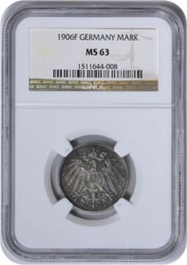 1906F Germany 1 Mark KM14 MS63 NGC - Picture 1 of 2