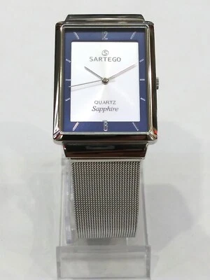 Sartego Seville quartz sapphire 50 meter square case men's watch SVS753 - Image 1 of 4