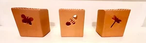 Hallmark Candlelight Critters Bugs Terra Cotta Tea Light Holders 3 Pack Set Of 2 - Picture 1 of 4