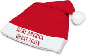 Trump Make America Great Again Santa Hat Red MAGA Christmas Cap for Supporters - Picture 1 of 5