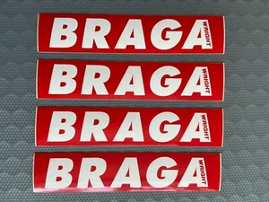 Pegatina/gráfica WRIGHT BRAGA original década de 1990/2000 - x4 (Karting/Karting) XS - Imagen 1 de 1