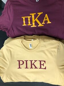 Pi Kappa Alpha PIKE qty 2 size Large tee shirts 100% cotton