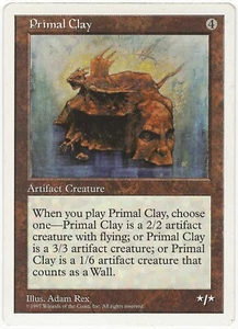 Magic The Gathering Primal Clay quinta edición raro LP - Imagen 1 de 2