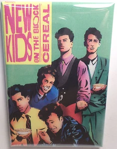 New Kids on the Block MAGNET 2"x3" Fridge or Locker 80's Vintage Cereal Box - Picture 1 of 3