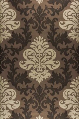 Wallpaper Baroque ornaments gloss lounge brown gold 156645 (€1.68/1sqm) - Image 1 of 3