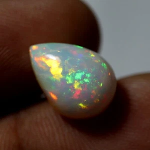 15x11x7,4 mm Real Grado AAAA Arco Iris Llamativo Multi Fuego Ópalo Etíope Cabujón - Imagen 1 de 10