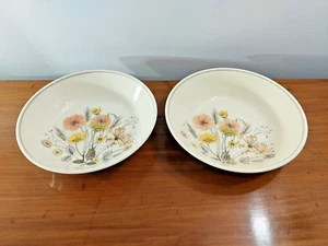 2 x Vintage J & G Meakin Trend Hedgerow Large Dessert Bowls - 7.5" Diameter - Picture 1 of 7