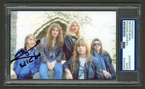 Nicko McBrain Signed Photo (PSA) Iron Maiden Drummer Heavy Metal Rock Band - Picture 1 of 2