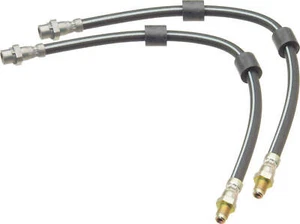 2 Front Brake Hose Lines BMW 525i 528i 530i 540i E39 - Picture 1 of 2