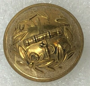 Edwardian British Army General's Rank Button Gilt Pitt & Co 25 mm  - Picture 1 of 3