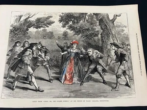 Scene From "As You Like It" 1890s Illustrated Sporting & Dramatic News Print - Picture 1 of 8