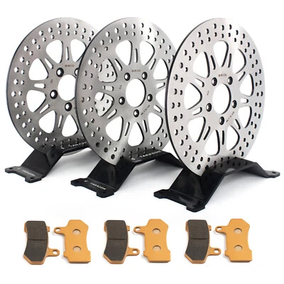 Pastillas de rotores de freno delanteras traseras de 11,8" para Harley FLTRX Road Glide Custom 2010-2012 Foto 1 de 4