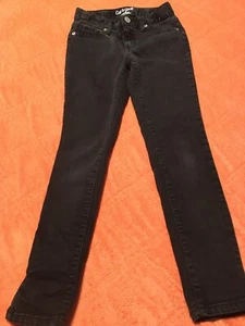Girls Cat and Jack Black Super Skinny Jeans Size 10 - Picture 1 of 9