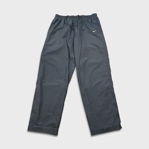 Nike Sportswear Track Pants Men XL Gray Swoosh Baggy Wide Lined Athletic Jogger - Picture 1 of 9