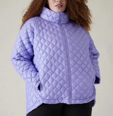 Athleta Whisper Featherless Puffer Jacket Madeira Purple Lilac Women's Plus 1X - Image 1 of 4
