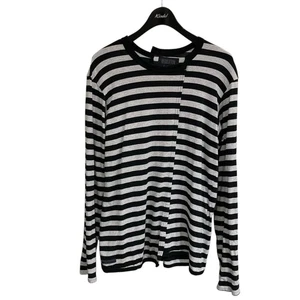Corte y costura de borde conmutador Yohji Yamamoto Hw-T52-271 negro gris talla 3 120625 - Imagen 1 de 6