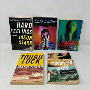 Jason Starr Book Lot of 5 Tough Luck Hard Feelings Cold Caller Nothing Personal - Picture 1 of 6