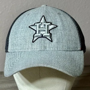 Gorra de béisbol New Era HOUSTON ASTROS 39Thirty gris plateada ajuste flexible - MED/LG - Imagen 1 de 13
