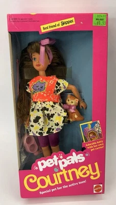 1991 Pet Pals Courtney boneca Barbie com gatinho e acessórios #2710 MISB - Imagem 1 de 4