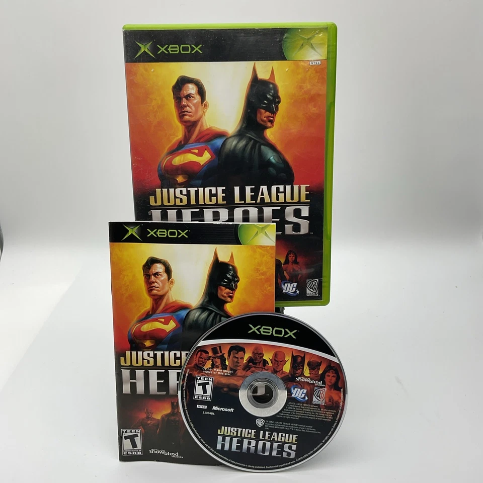 Justice League Heroes (Microsoft Xbox, 2006) Probado Completo/con Manual Cib Raro G Foto 1 de 1