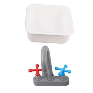  1 Set Gioco Lavello e Rubinetto Cucina per Bambini - Cucina Realistica in Plastica - Foto 1 di 12