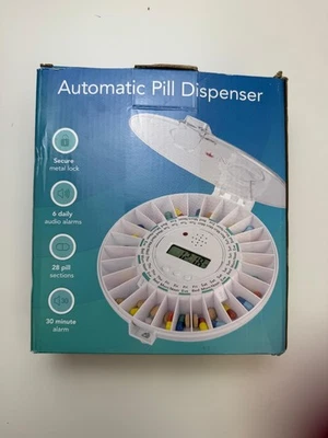 Automatischer Tablettenspender mit Alarm & Schloss – ideal für Senioren - Bild 1 von 4