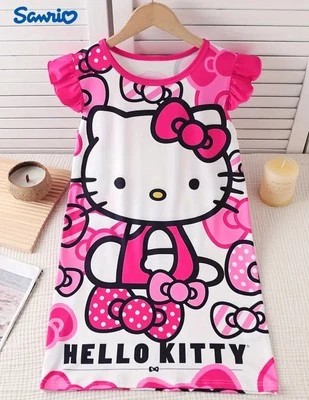 Новый Hello Kitty мелодия Sanrio Kids ночная рубашка Sleepwear сна рубашка размер 7/8 - Изображение 1 из 4