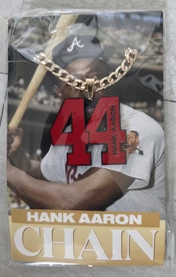 Hank Aaron 44 Chain Atlanta Braves Truist Ballpark Tour Chain Series UNOPENED!!  - Image 1 of 2