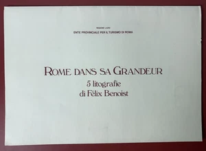 1985 Vintage Prints of Rome by Felix Benoist Please See Pictures - Picture 1 of 20