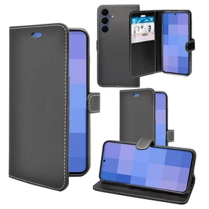 Funda tipo billetera de cuero PU abatible para teléfono Samsung Galaxy S25 FE 5G - Imagen 1 de 48