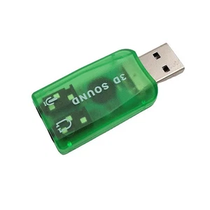 USB Soundkarte Externe Soundkarte USB auf 3,5mm Stereo Audio Adapter für 7695 - Bild 1 von 19