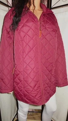 Sheego Stepp-Jacke Bordorot Taschen verstellbar Reißverschluss  Gr 52 - Bild 1 von 4