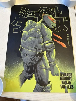TMNT Teenage Mutant Ninja Turtles  Print Poster Michelangelo Luke Preece - Image 1 of 4