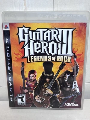 Guitar Hero 3 III Legends Of Rock (Playstation 3 PS3, 2007) CIB Tested - Image 1 of 4