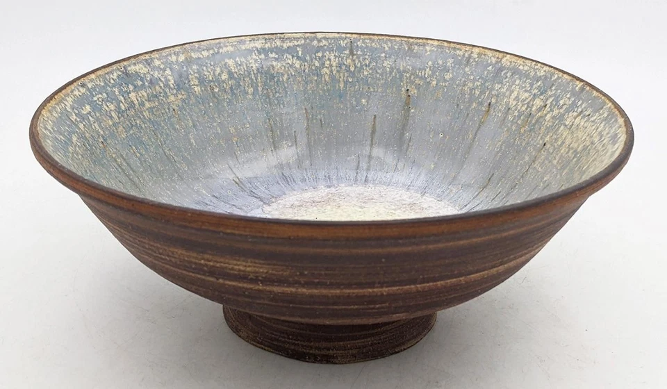 MOIRA? SIGNED STUDIO POTTERY STONEWARE BOWL 20TH CENTURY - Image 1 of 4