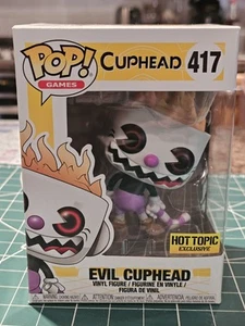 Funko Pop Games: Cuphead - Evil Cuphead #417 Hot Topic Exclusivo - Imagen 1 de 7