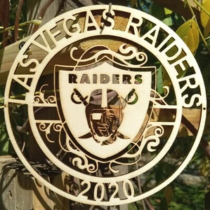 Las Vegas Raiders Corte Láser Ventana/Pared Decoración Pintura/Mancha Listo 4" o 6" o Juego - Imagen 1 de 9