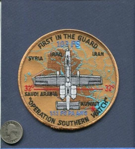 103rd FS 111th FG PA ANG OSW Southern Watch A-10 THUNDERBOLT USAF Squadron Patch - Picture 1 of 1
