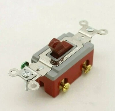 Interruptor de palanca Hubbell HBL1221R (lote de 2, nuevo en caja) Foto 1 de 4