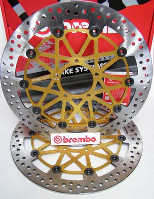 Rotores de freno delanteros Brembo 330 mm para Ducati Monster 1200 Multistrada Scrambler Foto 1 de 2