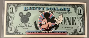 1987 DISNEY DOLLARS "WAVING MICKEY"- "A" INAUGURAL SERIES - Picture 1 of 3