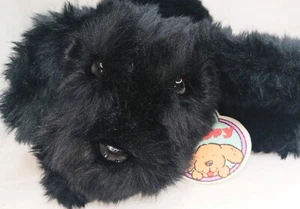 Vintage Applause Realistic Black Lab Puppy Dog Plush Stuffed Animal "Skippy" NOS - Picture 1 of 18