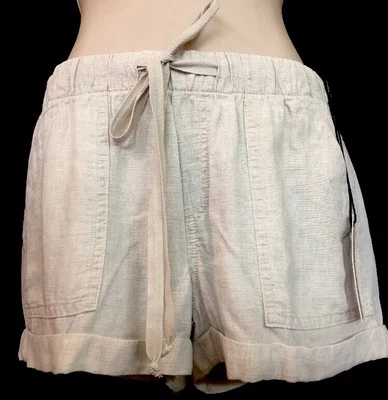 Bella Dahl Shorts Oatmeal Linen And Tencel  NWT XS - Image 1 of 4