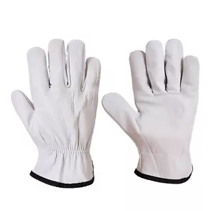 12 pares de guantes de conductor Portwest A260 cuero transpirable - gris - Imagen 1 de 3