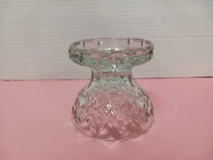 Home Interior Reversible Candy Dish Bowl Candle Holder Clear Glass Vintage - Picture 1 of 8