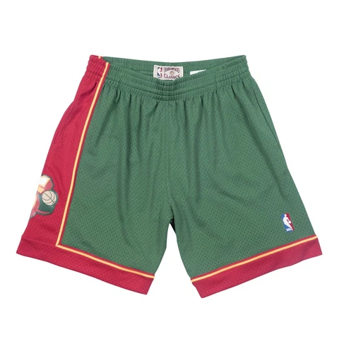 Mitchell & Ness NBA Swingman Road Shorts Seattle Supersonics 95-96 Green *NEW* Cover
