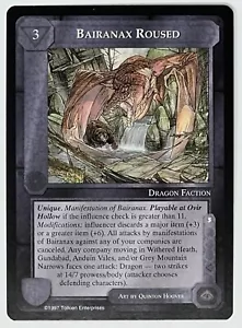 Middle Earth CCG Against the Shadow Bairanax Roused NEAR MINT - Picture 1 of 2